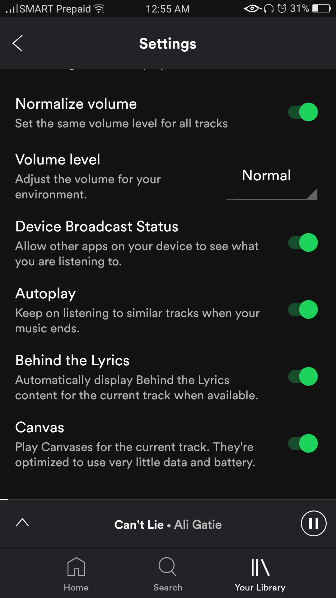 Spotify Songs Not Showing On App